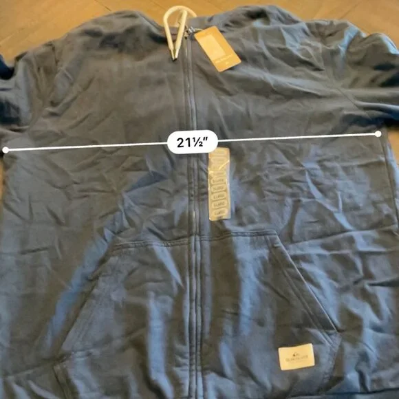Quicksilver Men Zip Up Hoodie - Picture 6 of 6